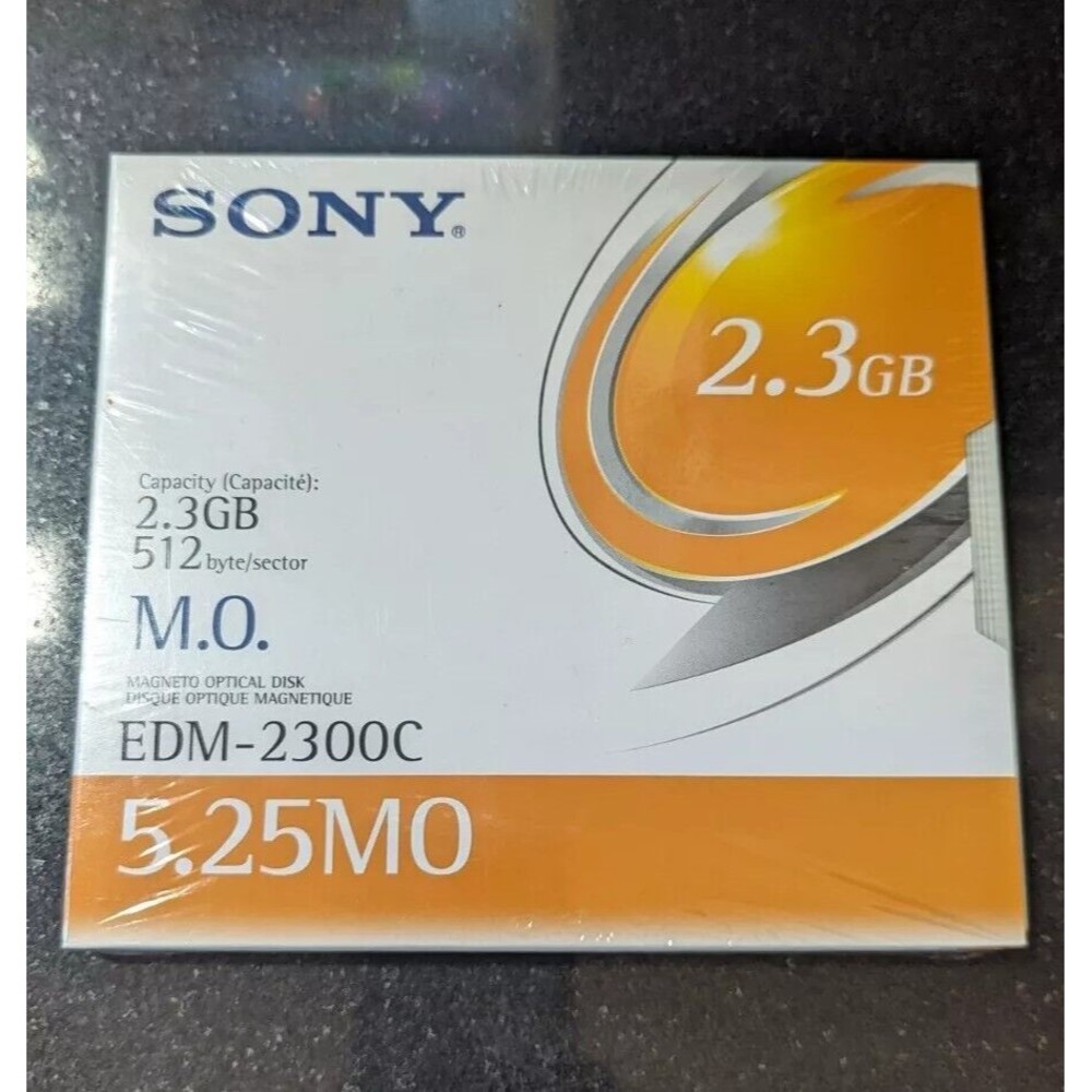 Sony EDM-2300C 2.3GB 512 B/S Magneto Optical Disk New Sealed